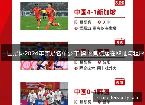 中国足协2024年禁足名单公布 舆论焦点落在取证与程序 中国足协2024年禁足名单公布 舆论焦点落在取证与程序